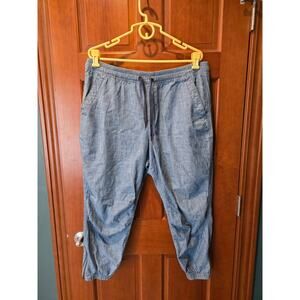 Polo Ralph Lauren Pants Mens -XL Chambray Drawstring Jogger Light Denim